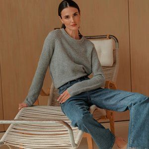 JENNI KAYNE  Cashmere Fisherman Sweater NWT